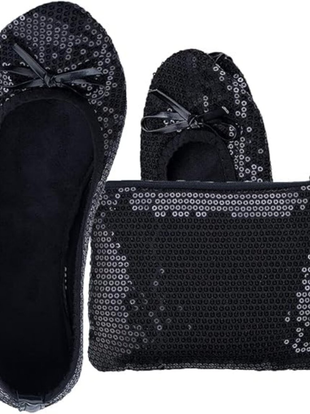 Foldable Ballet Flats for Travel & Wedding with Carry Pouch